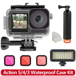 ACTION 5/4/3 Waterproof Case Diving Underwater Protective Housing Shell for DJI Osmo Action 5 PRO 4 3 Action Camera Accessories