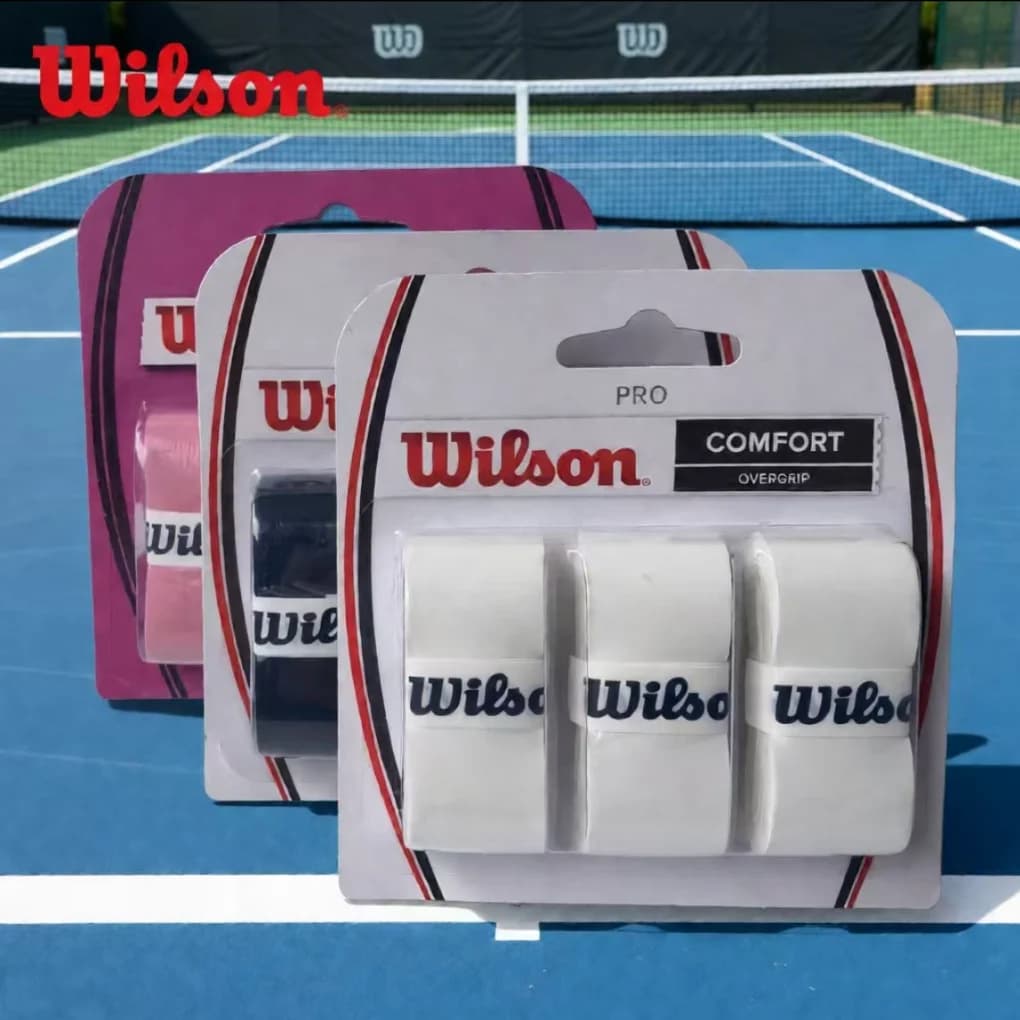Wilson Tennis Racket Overgrip Sweat Band Absorption Grip PU Badminton Racket Handle Grip Tennis Griptape Padel Racket Grip