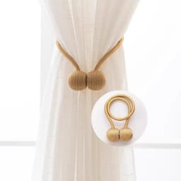2PCS Curtain Tiebacks, a Pair Set, Including Tie Ropes, Curtain Buckles, Ring Buckles, Ropes, New Style with Magnetic Attraction