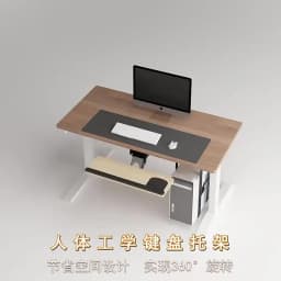 LK06AD Ergonomic Sliding Tilting XL Size Wrist Rest Keyboard Holder with Two Mouse Pads for Computer Desk Keyboard Tray Stand