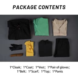 HOLOUN Natsuki Subaru Cosplay Costume Zero Anime Black Cloak Vest T-shirt Pants Scarf XS-3XL