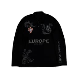 Autumn and Winter Waffle Thermal Long Sleeve T Shirt Y2k Daily Casual Cartoon Pattern Print T Shirts Street Men Cotton Warm Tops
