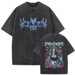 Washed Vintage Anime Hunter X Hunter T-shirt Hisoka Graphic T Shirt Men Women Casual Oversized Cotton T-shirts Short Sleeve Tops