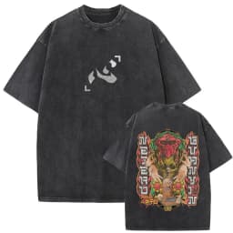Washed Vintage Anime Hunter X Hunter T-shirt Hisoka Graphic T Shirt Men Women Casual Oversized Cotton T-shirts Short Sleeve Tops
