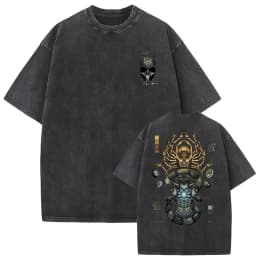 Washed Vintage Anime Hunter X Hunter T-shirt Hisoka Graphic T Shirt Men Women Casual Oversized Cotton T-shirts Short Sleeve Tops