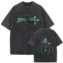 Washed Vintage Anime Hunter X Hunter T-shirt Hisoka Graphic T Shirt Men Women Casual Oversized Cotton T-shirts Short Sleeve Tops