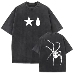 Washed Vintage Anime Hunter X Hunter T-shirt Hisoka Graphic T Shirt Men Women Casual Oversized Cotton T-shirts Short Sleeve Tops