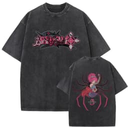 Washed Vintage Anime Hunter X Hunter T-shirt Hisoka Graphic T Shirt Men Women Casual Oversized Cotton T-shirts Short Sleeve Tops
