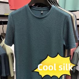 Fishing Hunting Sports Outdoor Hiking Running Summer Ice Silk High-End T Shirts Cycling Camping Men's Breathable Fashion T-Shirt