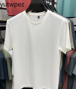 Fishing Hunting Sports Outdoor Hiking Running Summer Ice Silk High-End T Shirts Cycling Camping Men's Breathable Fashion T-Shirt