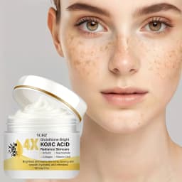 Kojic Acid Cream, Evens Out Skin Tone, Eliminates Dark Spots and Dullness - Non-Greasy, Suitable for Both Men and Women - Whitening and Moisturizing Cream, for Day and Night Use - 60g