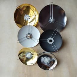 2pcs/lot lamp base tray Metal cap arc cover flying saucer+2 forks/3 forks fixing spring+cable grips lighting accessories