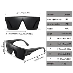 Big Frame Colorful Lens UV400 Cycling Sunglasses Hiking Running Driving Outdoor Sports Glasses for Men Women as Gifts Festival