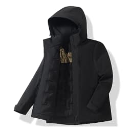 JNLN Unisex Waterproof Fleece Jackets Winter Windproof Thermal Windbreaker Men Women Hiking Camping Skiing Climbing Raincoat