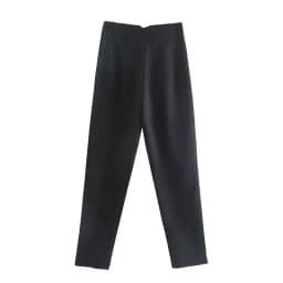 HXAO Ladies Pants Office Wear Black Pink White Pants for Women Fashion High waist Formal Pants Office outfits Pencil Trousers