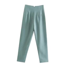 HXAO Ladies Pants Office Wear Black Pink White Pants for Women Fashion High waist Formal Pants Office outfits Pencil Trousers