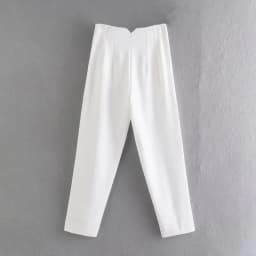 HXAO Ladies Pants Office Wear Black Pink White Pants for Women Fashion High waist Formal Pants Office outfits Pencil Trousers