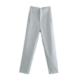 HXAO Ladies Pants Office Wear Black Pink White Pants for Women Fashion High waist Formal Pants Office outfits Pencil Trousers