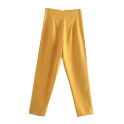 HXAO Ladies Pants Office Wear Black Pink White Pants for Women Fashion High waist Formal Pants Office outfits Pencil Trousers