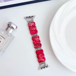 Bracelet Becorative Fancy Link Creative Colorful Natural Stone Design Correa Band For Apple Watch iWatch Strap