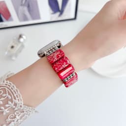 Bracelet Becorative Fancy Link Creative Colorful Natural Stone Design Correa Band For Apple Watch iWatch Strap
