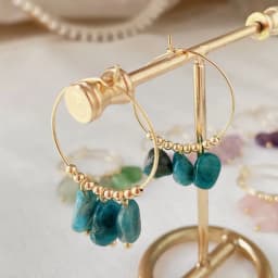 Natural Crystal Earrings for Women Irregular Ore Quartz Citrines Purple Crystal Pearl Tassel Dangle Stainless Steel Hoop Earring