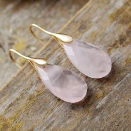 Classic Natural Stones Waterdrop Woman Hook Drop Earrings Ethnic Semiprecious Stone Designer Crystal Jewelry Gifts