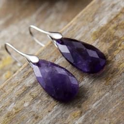 Classic Natural Stones Waterdrop Woman Hook Drop Earrings Ethnic Semiprecious Stone Designer Crystal Jewelry Gifts