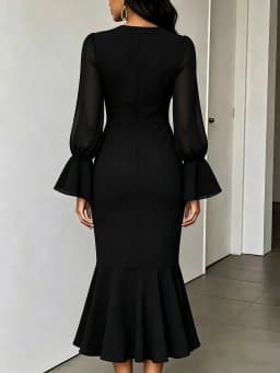 Dresses for Women Slim Long Sleeve V-Neck Women Dress New Package Hip Mermaid Dress Women Vestidos De Verano Mujer 2026 Q6765