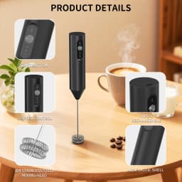Wireless Electric Mini Milk Frother Coffee Whisk Portable Egg Beater Blender Kitchen Cooking Stirrer Cappuccino Coffee Maker