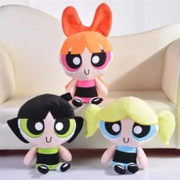 20Cm The Powerpuff Girls Plush Doll Cute Girly Heart Cartoon Blossom Buttercup Bubbles Plush Doll Decoration Toy Gift
