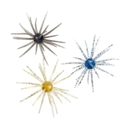 3PCS Dice Fishing Sea Urchin Lures 11cm 8.7g Silicone Worm Silicone Worm Lure Handmade Artificial Tackle.
