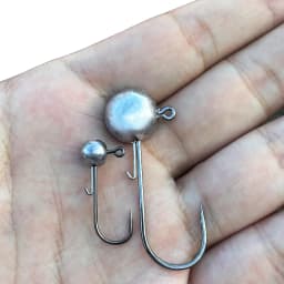 Barbed Metal Jig Hooks 2g 20g All Size Round Ball Jigging Head Hook Weedless Long Shank Gear for Soft Worm Lure Fishing Fishhook