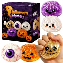 Halloween Simulation Dumpling Pectin Squishy Rebound Soft Squeeze Stress Ball Box Anti-Stress Toy Sensory Blind Box Gift