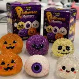 Halloween Simulation Dumpling Pectin Squishy Rebound Soft Squeeze Stress Ball Box Anti-Stress Toy Sensory Blind Box Gift