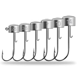 20pcs Ned Rig Jig Heads Fishing Hooks Mushroom Head Hooks 2.5-14g High Carbon Steel Fishing Tackle for Soft Plastic Baits