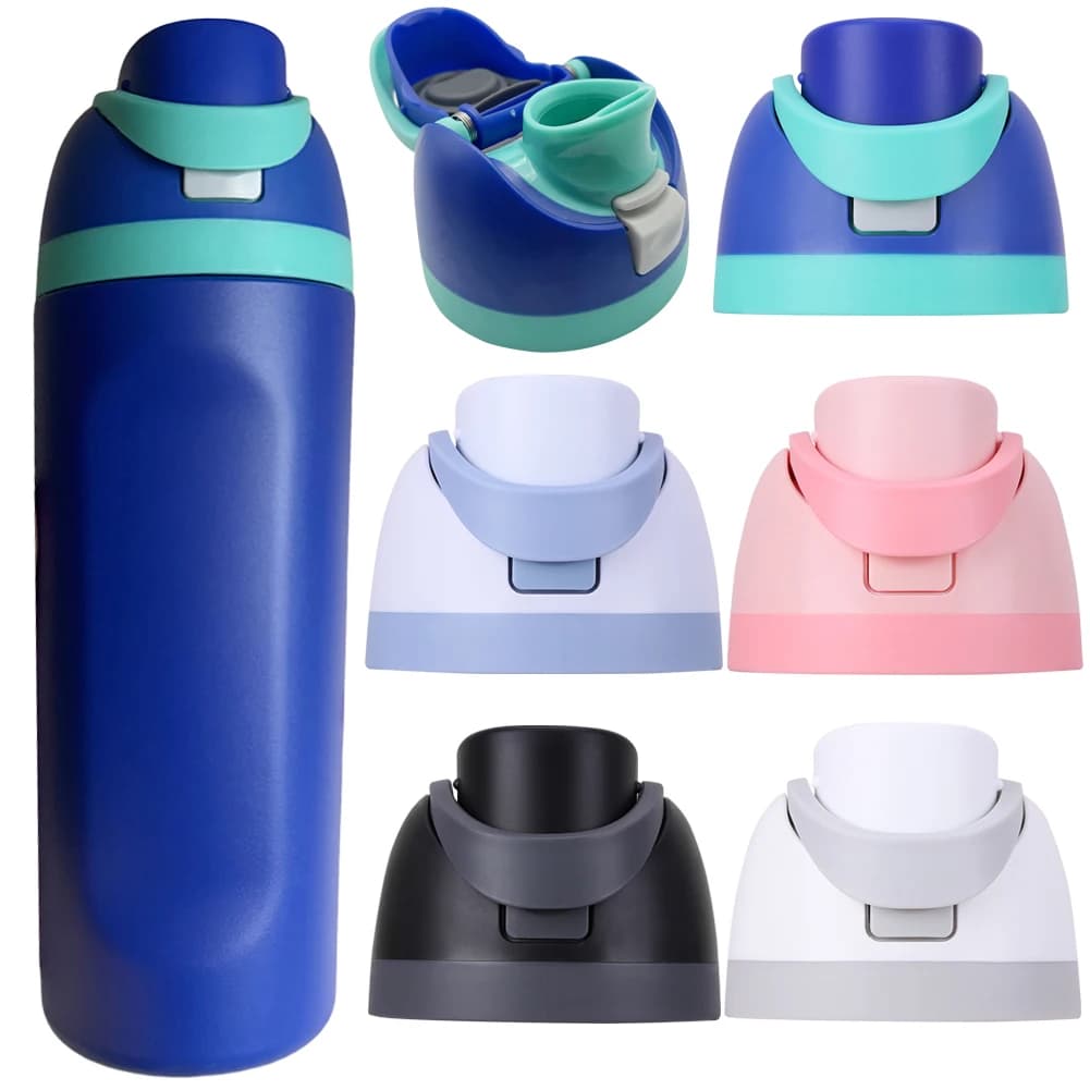 Water Bottle Top Cap No Leakage One-Touch Water Bottle Cap One Button Water Bottle Top Lid for Owala Cup 16oz 24oz 32oz 40oz