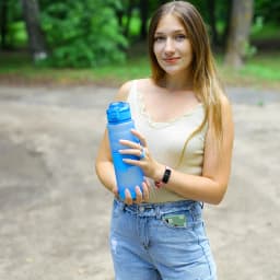 Sports Water Bottles With Time Scale Marker Leakproof Outdoor Shaker Bottle Tritan Plastic Eco-Friendly Drinkware BPA Free
