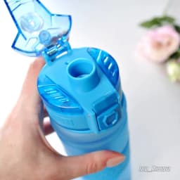 Sports Water Bottles With Time Scale Marker Leakproof Outdoor Shaker Bottle Tritan Plastic Eco-Friendly Drinkware BPA Free