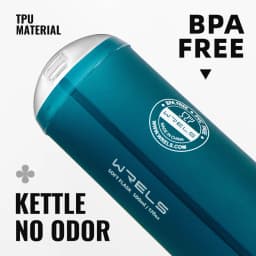 WRELS 500ML TPU Soft Folding Travel Water Bottles BPA-Free Collapsible Sports Flasks Running Hiking Bicycle Fitness Water Bottle