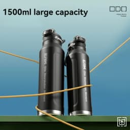 Stainless Steel Water Bottle Cycling Tumble Insulated Cold And Hot Flasks Double Wall Portable With Handle Sports Outdoor Cup