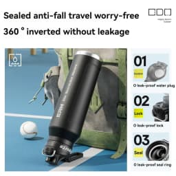 Stainless Steel Water Bottle Cycling Tumble Insulated Cold And Hot Flasks Double Wall Portable With Handle Sports Outdoor Cup