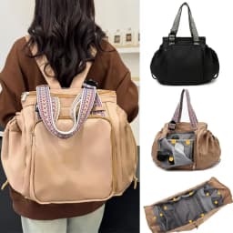 Sport Versatile Backpack Gym Yoga Fitness Bag Large Drawstring Handbag Shoulder Women Tote Outdoor Shopping Rucksack Mommy Bag