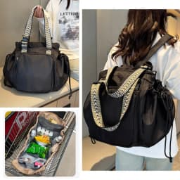 Sport Versatile Backpack Gym Yoga Fitness Bag Large Drawstring Handbag Shoulder Women Tote Outdoor Shopping Rucksack Mommy Bag