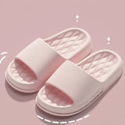 Smile Pop Men Slippers House Shower Bathroom Shoes EVA Beach Slides Fashion Soft Cloud Slippers Summer Men Antiskid Sandals