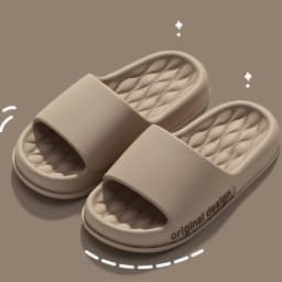 Smile Pop Men Slippers House Shower Bathroom Shoes EVA Beach Slides Fashion Soft Cloud Slippers Summer Men Antiskid Sandals