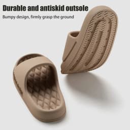 Smile Pop Men Slippers House Shower Bathroom Shoes EVA Beach Slides Fashion Soft Cloud Slippers Summer Men Antiskid Sandals