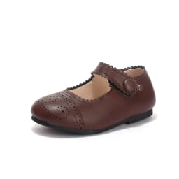 AS Kids Shoes Children Brand Shoes Baby Girls Leather Shoes Toddler Princess Flats Boys Brouge Oxford Soft Platform Mary Jane