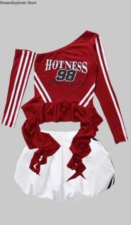 Girls Hip Hop Off Shoulder Crop Top puff Skirts Cargo Pants Child Streetwear Girl Group Costumes Kids K-pop Dance Clothes Sets