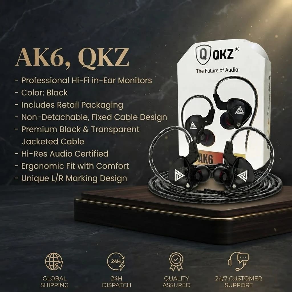 QKZ Gaming Earbuds with Mic Universal 3.5mm Jack HiFi Sport Headphones in Ear Earphones for Running Stereo Bass Music Headset